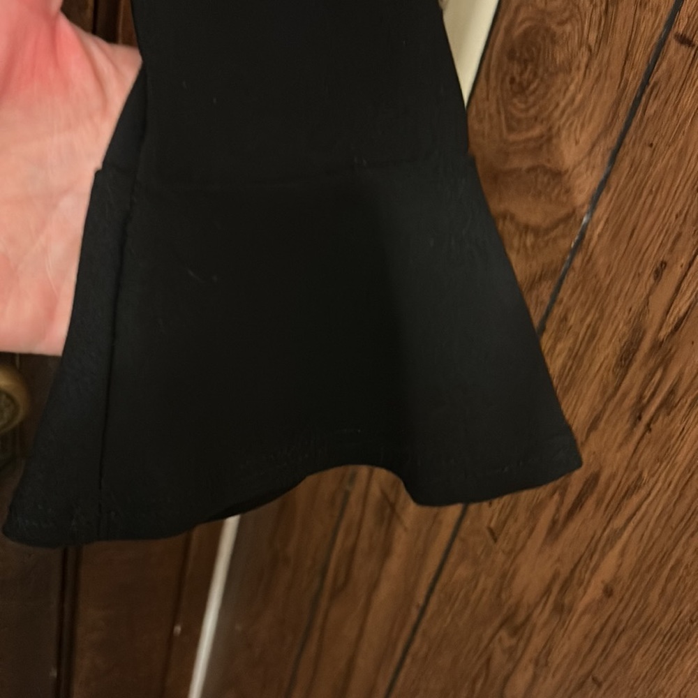 Blue Blush Black Wrap Dress with Grommet sz L - Picture 5 of 9